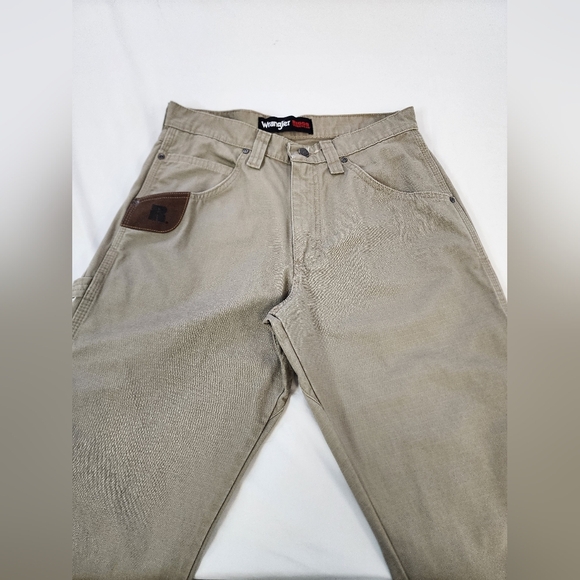 Wrangler Riggs Workwear Men's Khaki Carpenter Pants Straight Leg, sz 30x30 - Picture 8 of 16
